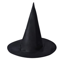 Womens Black Witch Hat For Halloween Costume - sparklingselections