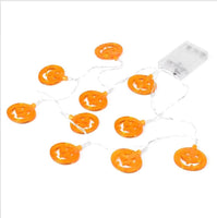 Round Pumpkin Hollow Shape Plastic String Light - sparklingselections