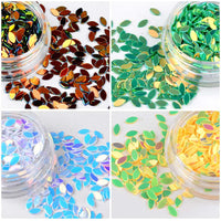 Mini Horse Eye Flat Oval Sequins For Nail Art - sparklingselections
