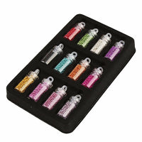 Nail Gradient Pearls Sequins Glitter Dazzling Manicure Nail Art 12pcs - sparklingselections