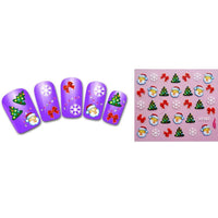 Women's Christmas 3D Nail Stickers - sparklingselections