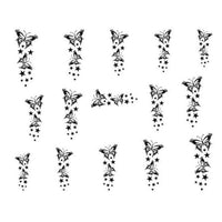 3D Butterfly Decal Sticker Nail Art decorations - sparklingselections