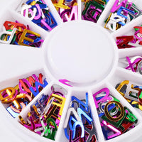 Alphabet Dazzling Tips Nail Sticker Nail Art Decoration - sparklingselections