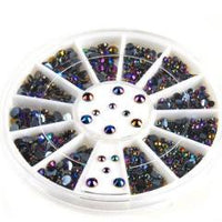 300pcs 3D Nail Art Tips gems Crystal Glitter Rhinestone  Decoration - sparklingselections