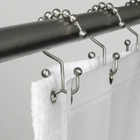 Double Glide Bathroom Shower Curtain Hook Ring - sparklingselections