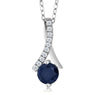 Round Blue Pendant Jewelry Of Wedding Costume
