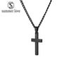 Stainless Steel Black Color Pendant Necklace