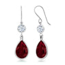 Women's Ruby Dangle Earrings