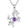 Silver  Fashion Nice Horse Pendant Necklace