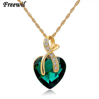 Crystal Heart Pendant Necklace For Women - sparklingselections