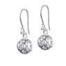 Sterling Hollow Drop Earrings For Women