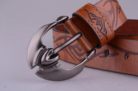 Mens Casual Waistband Leather Automatic Buckle Belt - sparklingselections