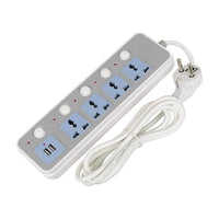 Fast Charging 2 USB Extension Socket - sparklingselections