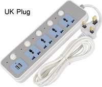 Fast Charging 2 USB Extension Socket - sparklingselections