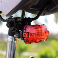 Red Bicycle 5 Led Tail Rear Safety Flash Light - sparklingselections