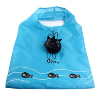 Cartoon Cat Portable Folding Shopping Bags - sparklingselections