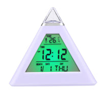 LED Snooze Alarm Plastic White Smart Clock - sparklingselections