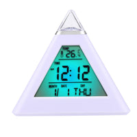 LED Snooze Alarm Plastic White Smart Clock - sparklingselections