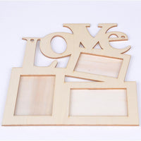 Hollow Love Wooden Photo Frame - sparklingselections