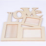 Hollow Love Wooden Photo Frame