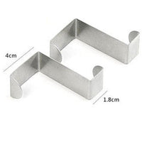 2PC Stainless Steel Hook Kitchen Cabinet Hanger - sparklingselections