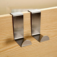 2PC Stainless Steel Hook Kitchen Cabinet Hanger - sparklingselections