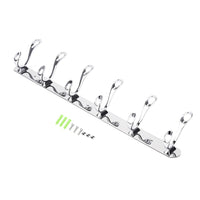 6 Wall Mounted  Holder Rack Hooks Hangers - sparklingselections