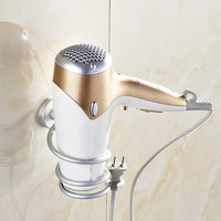 Wall Hair Dryer Storage Holder - sparklingselections