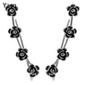 Sterling Silver Flower Ear Cuff for Women