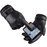 Men Thermal Winter Sports Leather Gloves