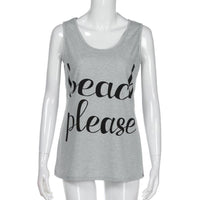 New Women Fashion Letter Printed Sleeveless top - sparklingselections