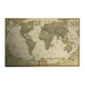 Retro Matte Kraft Paper World Map Antique Poster Wall Sticker