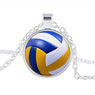 Sports Volleyball Pendant Necklace For Women