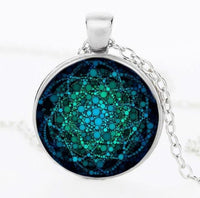 Flower Of Life Necklace Unisex Om Yoga Chakra Fashion Pendant Necklace Jewelry For Party, Wedding - sparklingselections