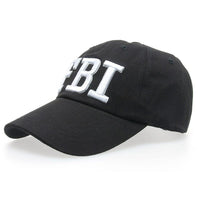 New F B I Logo Embroidery Hat Black Cap - sparklingselections