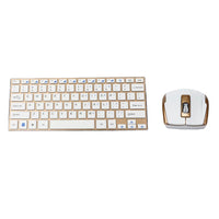 New Arrival Metal Portable Mini Wireless Keyboard Mouse Combo - sparklingselections