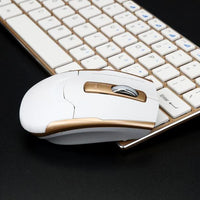 New Arrival Metal Portable Mini Wireless Keyboard Mouse Combo - sparklingselections