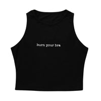 New Women Letters Print Tank Crop Top Sleeveless Black Vest - sparklingselections