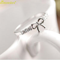 Simple Crystal Bow Ring - sparklingselections