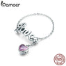 New Sterling Silver Love Letter Adjustable Finger Ring