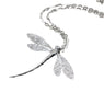 Women Silver Jewelry Dragonfly Pendant Necklace