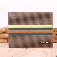 New Men Short Fringe Simple Leather Business Wallet - sparklingselections