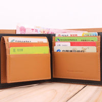 New Men Short Fringe Simple Leather Business Wallet - sparklingselections