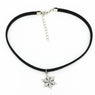 Women Plain Velvet Statement Necklace