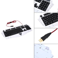 New Adjustable Input Wired Gaming Keyboard - sparklingselections