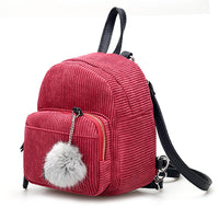 New Striped Pompom Cute Shoulder Bag for Girl - sparklingselections