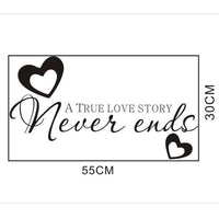 New Valentines Day Love Letter Room Window Wall Sticker - sparklingselections