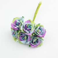 New stylish Artificial silk Rose Stamen flower Bouquet For Decorative - sparklingselections