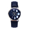 Unisex Lunar Eclipse Pattern Quartz Wrist Watches