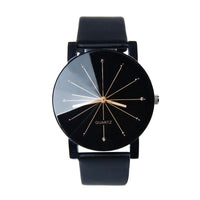 Analog Quartz Dial Hour Digital Leather Wristwatch - sparklingselections